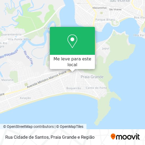 Rua Cidade de Santos mapa
