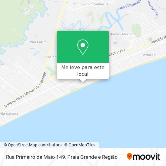 Rua Primeiro de Maio 149 mapa