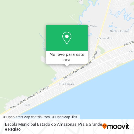 Escola Municipal Estado do Amazonas mapa