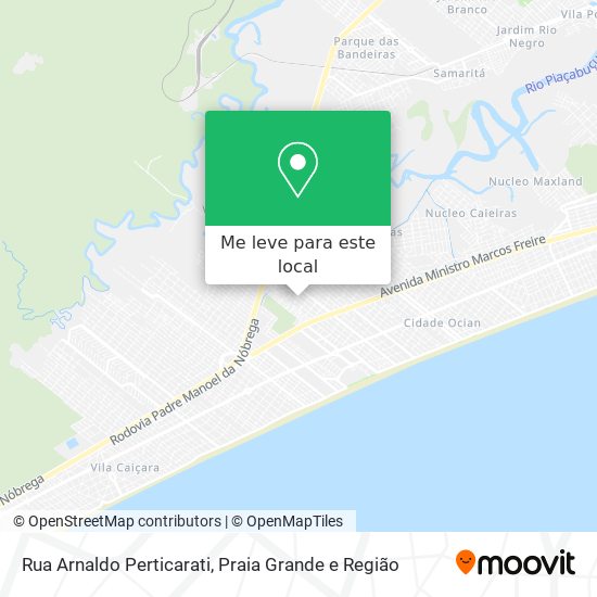 Rua Arnaldo Perticarati mapa