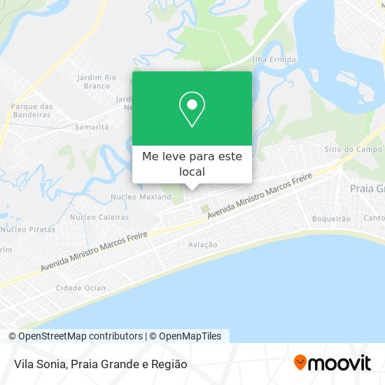 Vila Sonia mapa