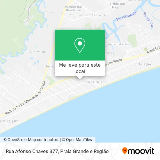 Rua Afonso Chaves 877 mapa