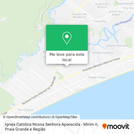 Igreja Católica Nossa Senhora Aparecida - Mirim II mapa