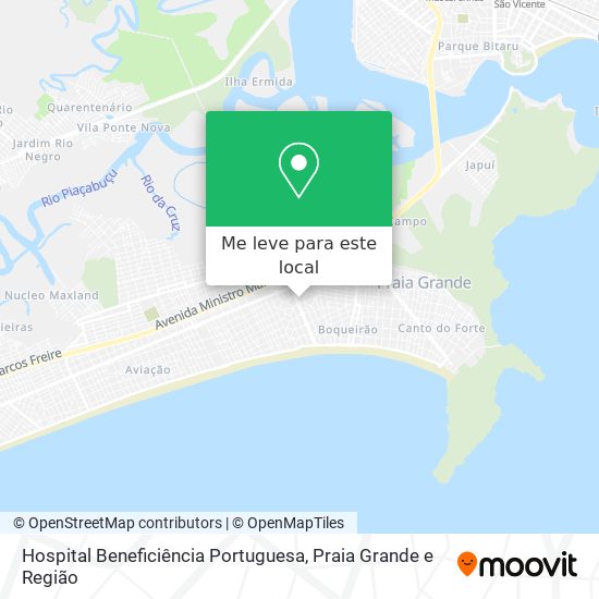 Hospital Beneficiência Portuguesa mapa