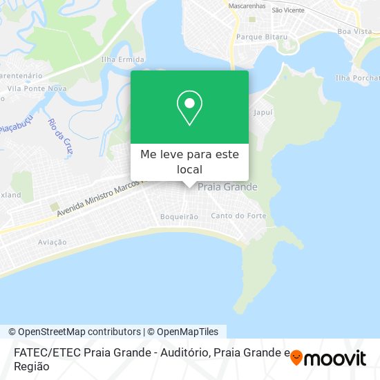 FATEC / ETEC Praia Grande - Auditório mapa