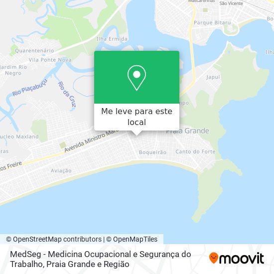 MedSeg - Medicina Ocupacional e Segurança do Trabalho mapa