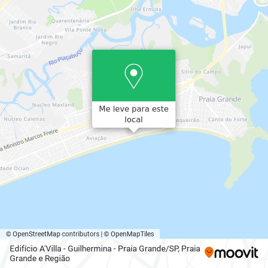 Edifício A'Villa - Guilhermina - Praia Grande / SP mapa