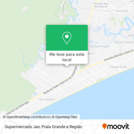 Supermercado Jan mapa