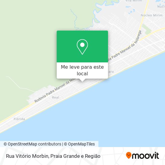 Rua Vitório Morbin mapa