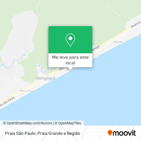 Praia São Paulo mapa