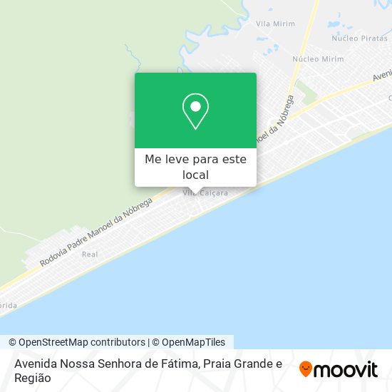 Avenida Nossa Senhora de Fátima mapa