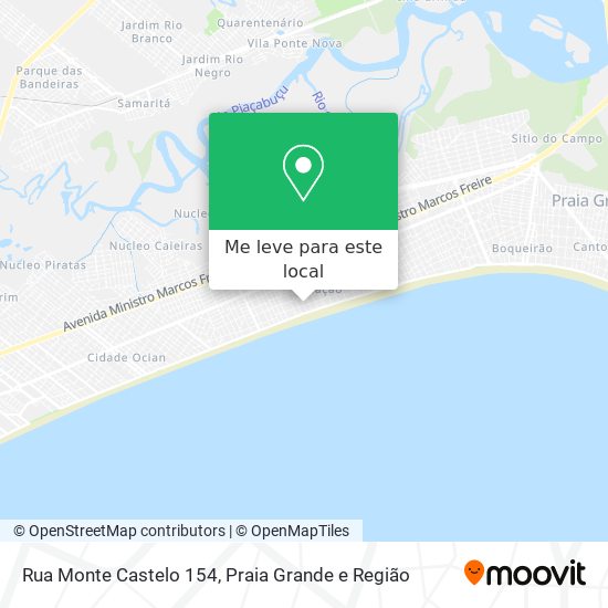 Rua Monte Castelo 154 mapa