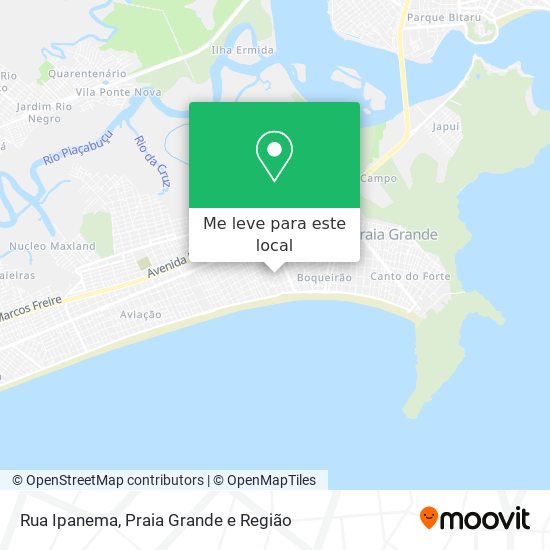 Rua Ipanema mapa