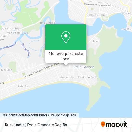 Rua Jundiaí mapa