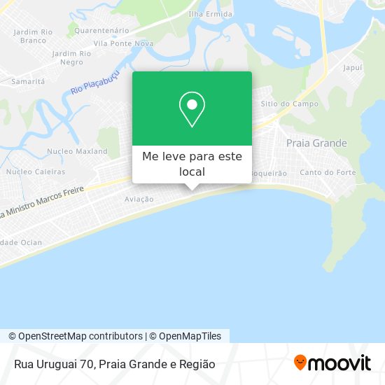 Rua Uruguai 70 mapa