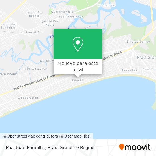 Rua João Ramalho mapa