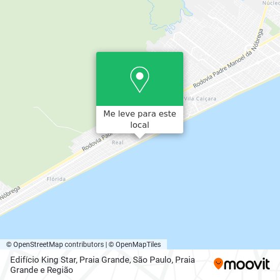 Edifício King Star, Praia Grande, São Paulo mapa