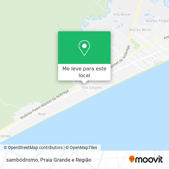 sambódromo mapa