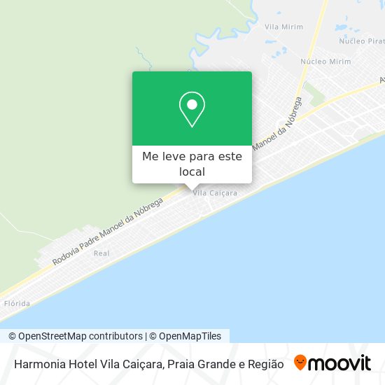 Harmonia Hotel Vila Caiçara mapa
