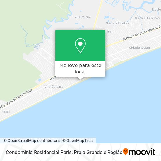 Condomínio Residencial Paris mapa