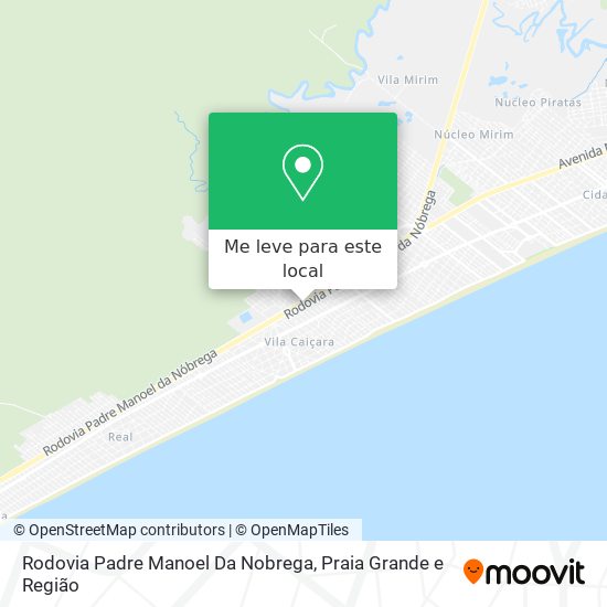 Rodovia Padre Manoel Da Nobrega mapa