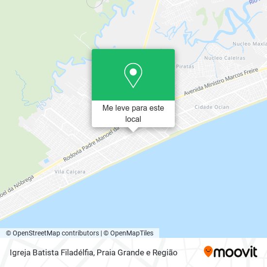 Igreja Batista Filadélfia mapa