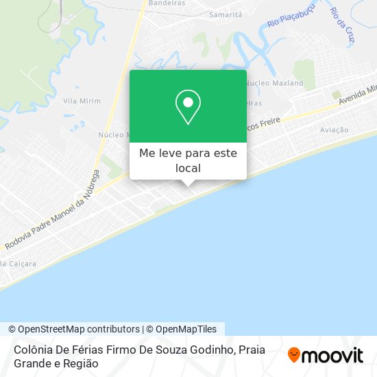 Colônia De Férias Firmo De Souza Godinho mapa