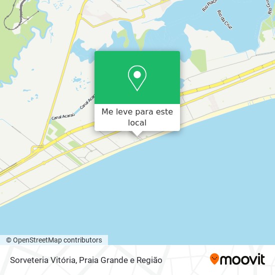 Sorveteria Vitória mapa