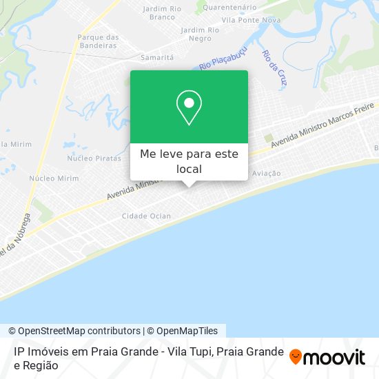IP Imóveis em Praia Grande - Vila Tupi mapa