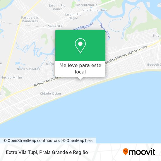 Extra Vila Tupi mapa