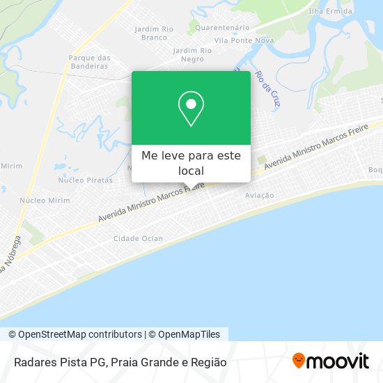 Radares Pista PG mapa
