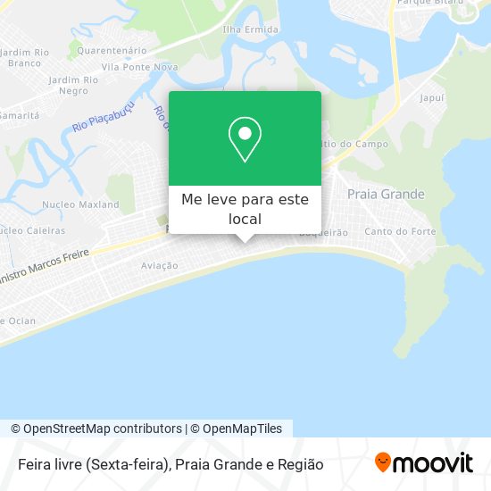 Feira livre (Sexta-feira) mapa