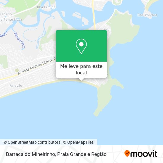 Barraca do Mineirinho mapa