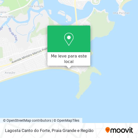 Lagosta Canto do Forte mapa