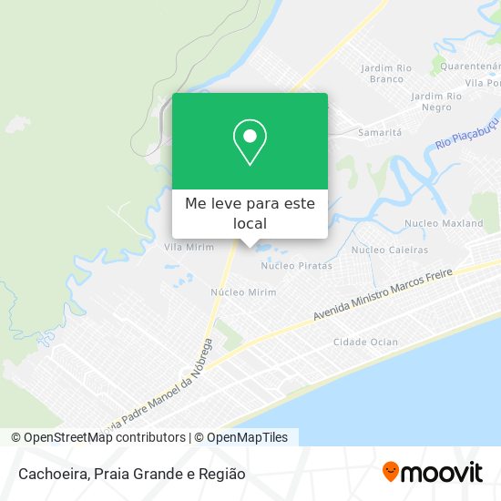 Cachoeira mapa