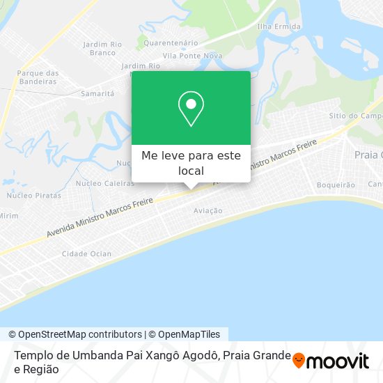 Templo de Umbanda Pai Xangô Agodô mapa