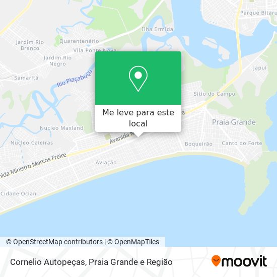 Cornelio Autopeças mapa