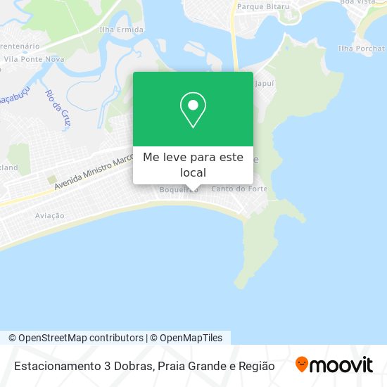 Estacionamento 3 Dobras mapa