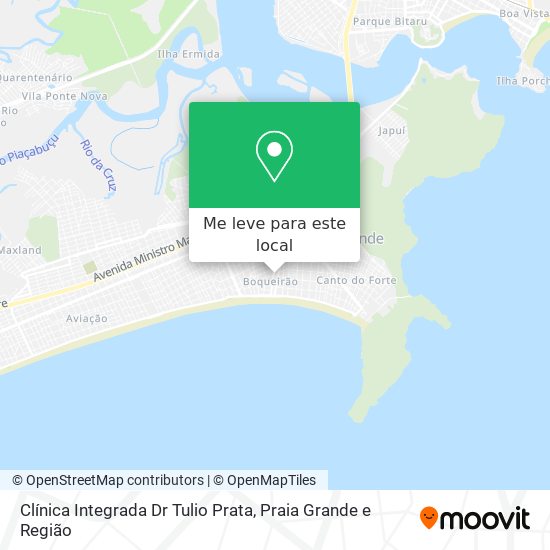Clínica Integrada Dr Tulio Prata mapa