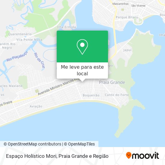 Espaço Holístico Mori mapa