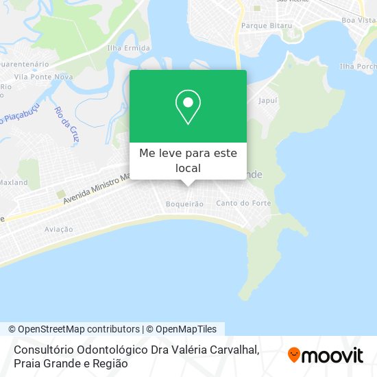 Consultório Odontológico Dra Valéria Carvalhal mapa