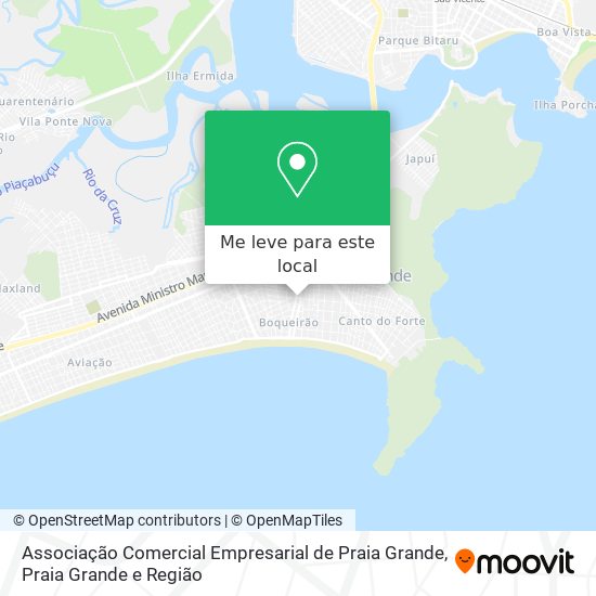 Associação Comercial Empresarial de Praia Grande mapa