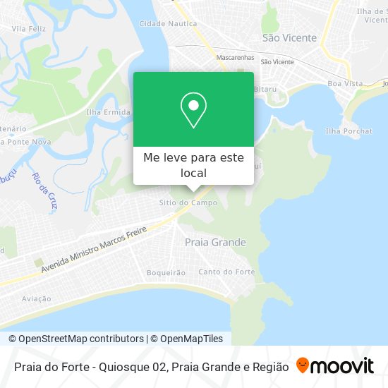 Praia do Forte - Quiosque 02 mapa