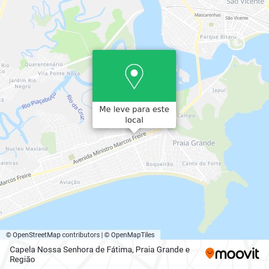 Capela Nossa Senhora de Fátima mapa