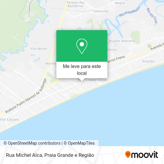 Rua Michel Alca mapa