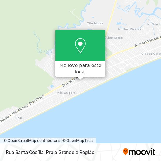 Rua Santa Cecília mapa