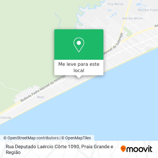 Rua Deputado Laércio Côrte 1090 mapa