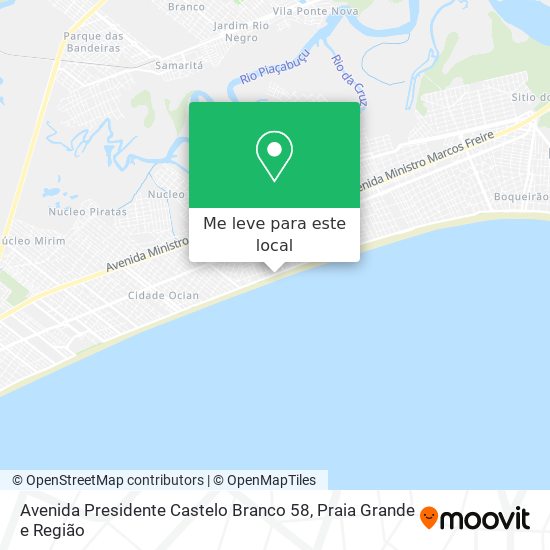 Avenida Presidente Castelo Branco 58 mapa