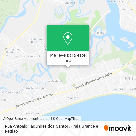 Rua Antonio Fagundes dos Santos mapa