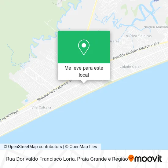 Rua Dorivaldo Francisco Loria mapa